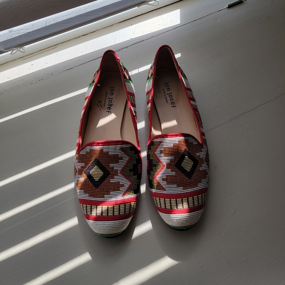 Jon Josef, Multi Geometric Pattern Flats with Rounded Toe, Size 8 1/2 - Picture 3 of 3